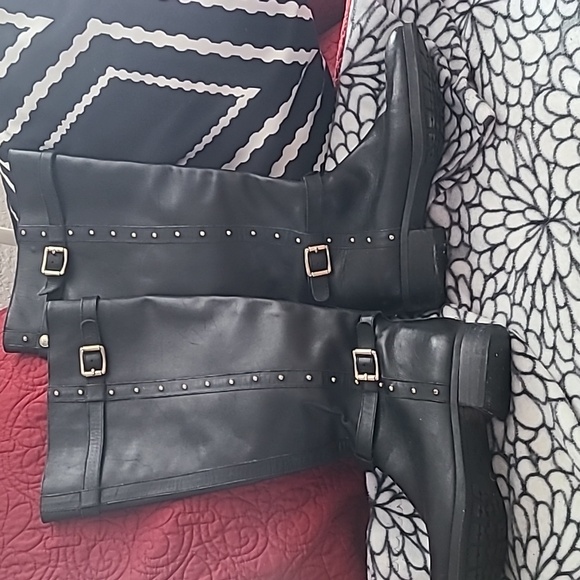 VINCE COMUTO LEATHER BOOTS - Picture 1 of 8